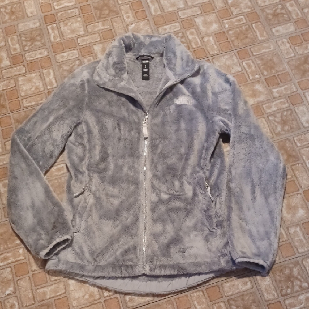 The North Face Soft Gray Fleece Jacket Size Sp